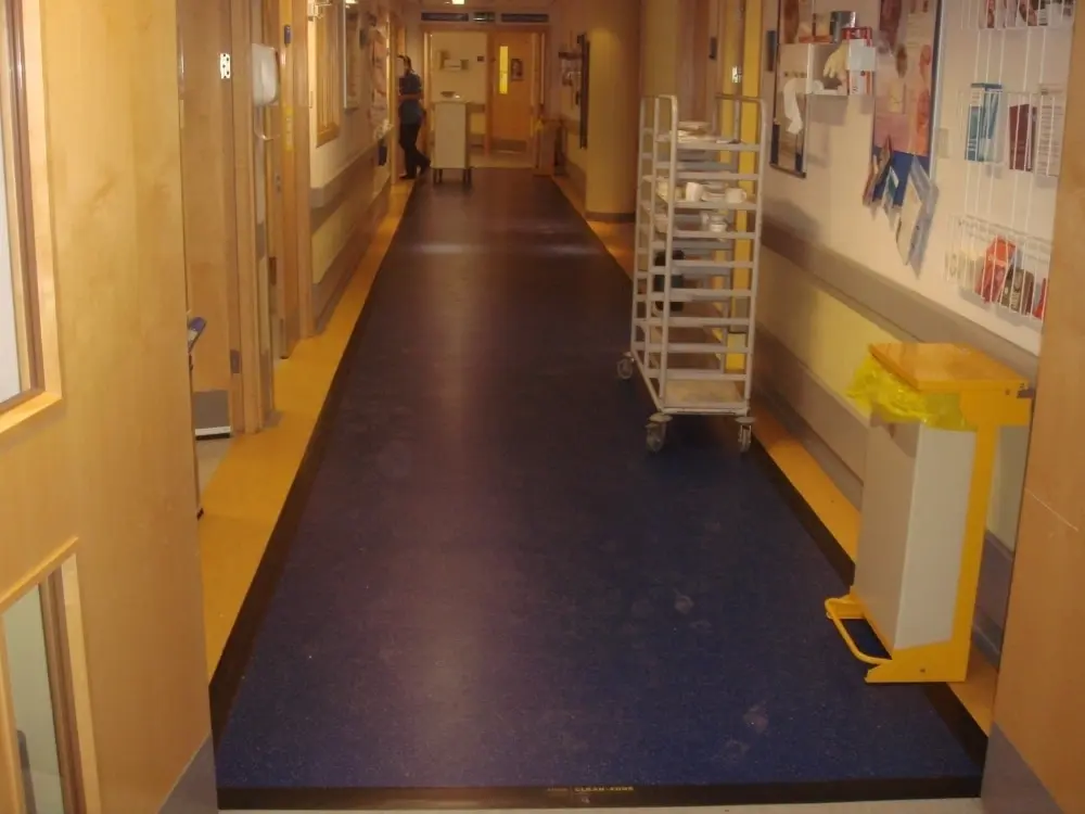 antibacterial flooring in progress